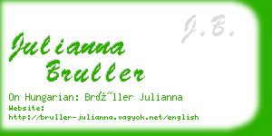 julianna bruller business card